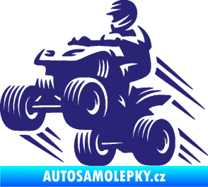 Samolepka Čtyřkolka 006 levá střední modrá