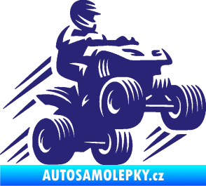 Samolepka Čtyřkolka 006 pravá střední modrá