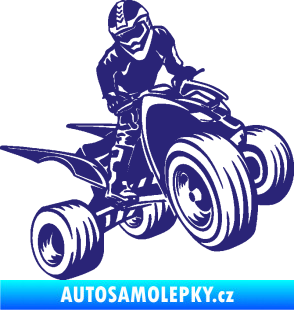 Samolepka Čtyřkolka 008 pravá střední modrá