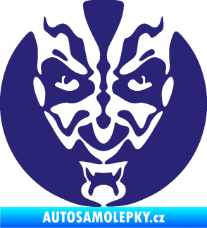Samolepka Ďábel 001 střední modrá