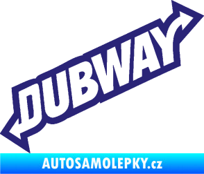 Samolepka Dübway 002 střední modrá