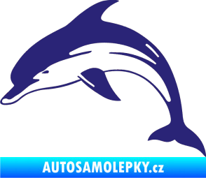 Samolepka Delfín 002 levá střední modrá