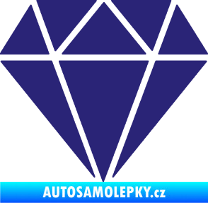 Samolepka Diamant 001 střední modrá