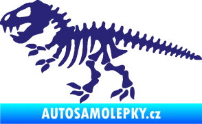 Samolepka Dinosaurus kostra 001 levá střední modrá