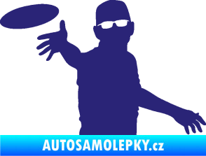 Samolepka Discgolf 002 levá střední modrá
