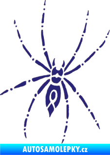 Samolepka Pavouk 011 - pravá střední modrá