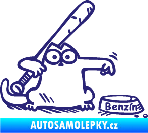 Samolepka Dolej benzin 002 pravá střední modrá
