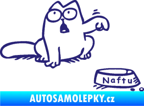 Samolepka Dolej naftu - pravá střední modrá