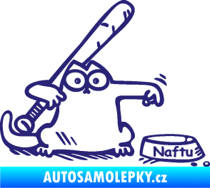 Samolepka Dolej naftu 002 pravá střední modrá