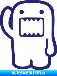 Samolepka Domo 001 levá hello střední modrá