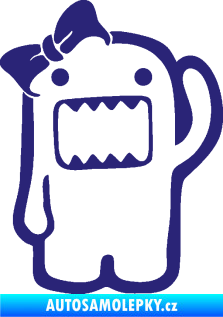 Samolepka Domo 011 levá girl střední modrá