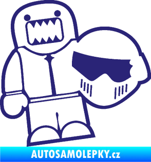 Samolepka Domo 015 levá  Stig střední modrá