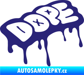 Samolepka Dope střední modrá