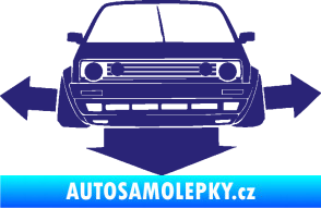 Samolepka Down and out car 002 střední modrá