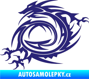 Samolepka Dragon 002 levá střední modrá