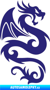 Samolepka Dragon 005 pravá střední modrá