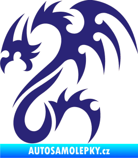 Samolepka Dragon 012 levá střední modrá