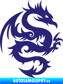 Samolepka Dragon 015 pravá střední modrá