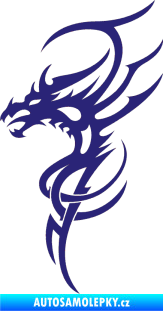 Samolepka Dragon 017 levá střední modrá