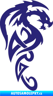 Samolepka Dragon 018 pravá střední modrá