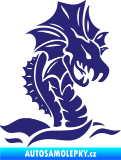 Samolepka Dragon 040 pravá střední modrá