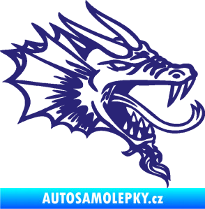 Samolepka Dragon 046 pravá střední modrá