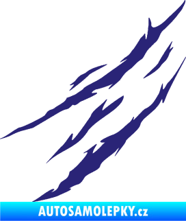 Samolepka Drápanec 002 levá střední modrá