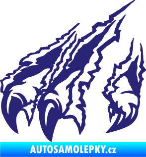 Samolepka Drápy levá střední modrá