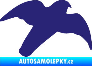 Samolepka Dravec na sklo 003 pravá střední modrá