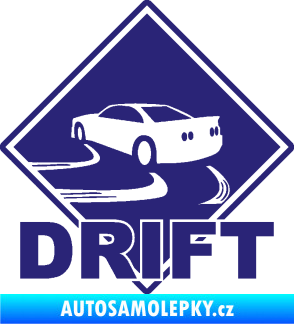 Samolepka Drift 001 střední modrá