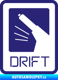 Samolepka Drift 004 střední modrá