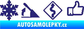Samolepka Drift 005 střední modrá
