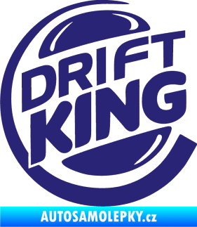 Samolepka Drift king střední modrá