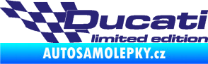 Samolepka Ducati limited edition levá střední modrá