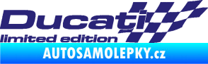 Samolepka Ducati limited edition pravá střední modrá