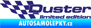 Samolepka Duster limited edition levá střední modrá