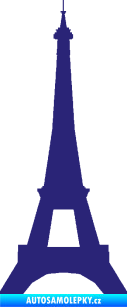 Samolepka Eifelova věž 001 střední modrá