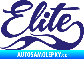 Samolepka Elite nápis střední modrá