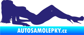 Samolepka Erotická žena 046 pravá střední modrá