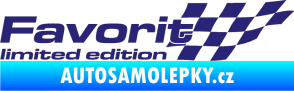 Samolepka Favorit limited edition pravá střední modrá