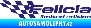 Samolepka Felicia limited edition levá střední modrá