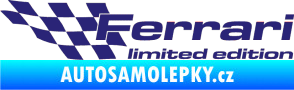 Samolepka Ferrari limited edition levá střední modrá