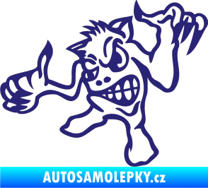 Samolepka Formelák levá střední modrá