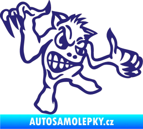 Samolepka Formelák pravá střední modrá