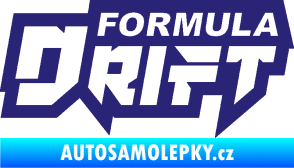 Samolepka Formula drift nápis střední modrá