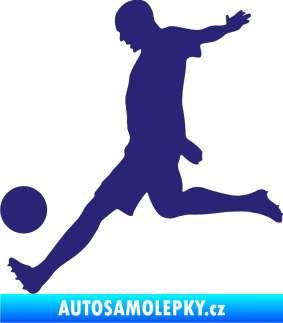 Samolepka Fotbalista 028 levá střední modrá