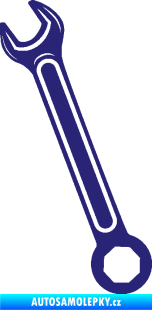 Samolepka Francouzský klíč levá střední modrá