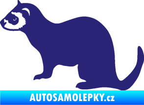 Samolepka Fretka 001 levá střední modrá