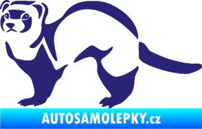 Samolepka Fretka 002 levá střední modrá