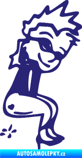 Samolepka Girl čůrá 003 pravá střední modrá